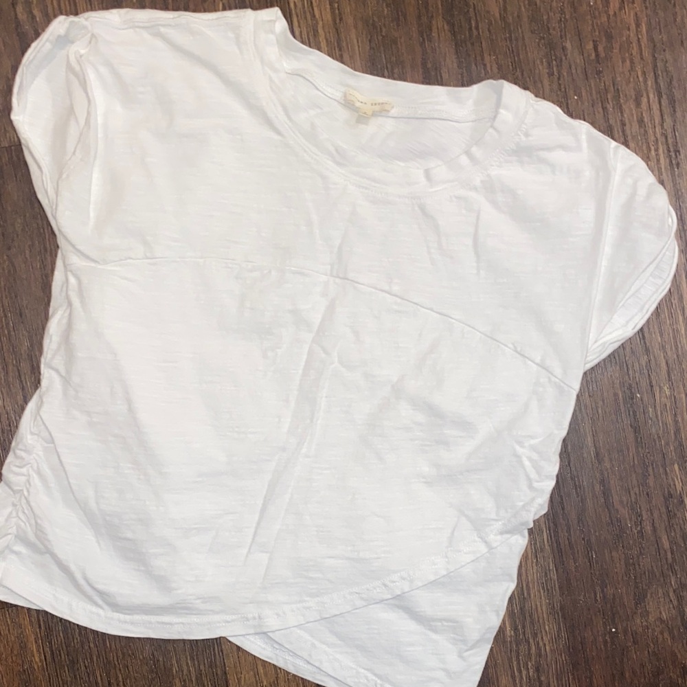 White gilded intent tee